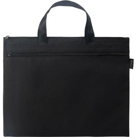 Bureau Document Sac, Hommes Porte-Documents Classeur Portable A4 Fichier Zipper Sac Noir 1 Pièce (1/4)