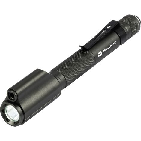 TOOLCRAFT   Penlight mit roter Laserpointer mit Gürtelclip batteriebetrieben 150 lm 1.16 h 57 g