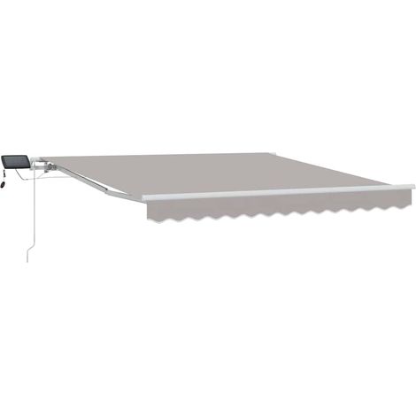 Maison Exclusive - Tenda Retrattile Grigio chiaro 300 x 250 cm Tessuto e acciaio