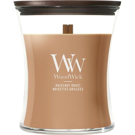 Candela Hazelnut Roast media 275g Marrone WoodWick
