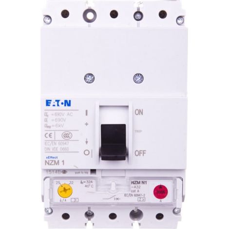 Interruptor automático de potencia 32A 3P 50kA NZMN1-A32 281233