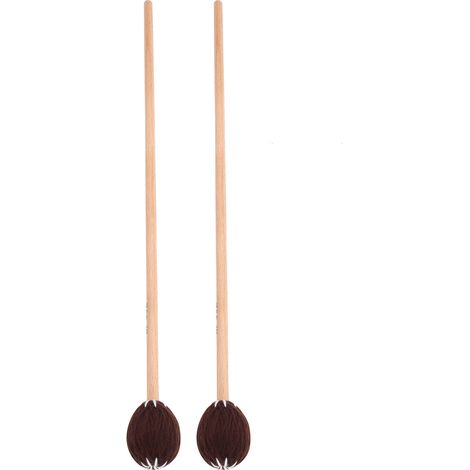 1 Paire de Mailloches Marimba en Hêtre avec Manche et Fil Mixte pour Xylophone Accessoire Instrument Café (1/5)