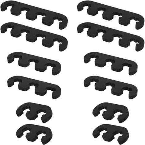 Ohleats Lot de 12 séparateurs de fils de bougie d'allumage 7 mm, 8 mm, 8,5 mm, 8,8 mm, pinces de branchement pour bougie d'allumage, séparateur de fil d'allumage de véhicule, accessoires de voiture (1/5)