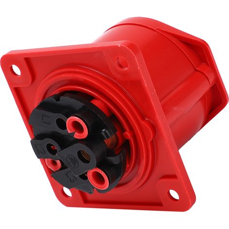 Prise industrielle triphasée 16A 4 pôles IP44 étanche antidéflagrante 380-415V pour encastrement (1/5)