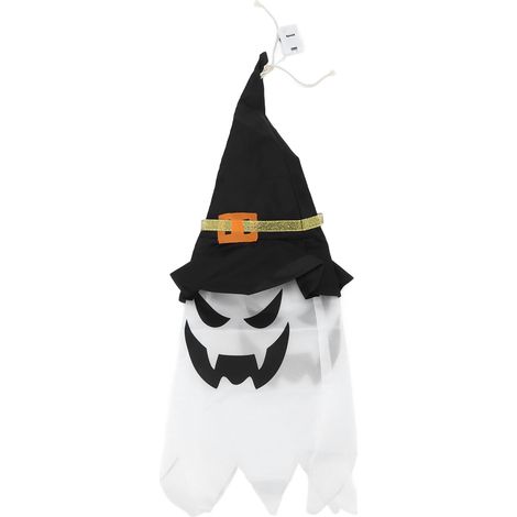 Lampe fantôme LED à piles, 3 modes d'éclairage chaud, idéale pour Halloween, à suspendre dans la maison ou la cour extérieure. (1/5)