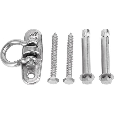 Boucle pivotante à 360 degrés en acier inoxydable 304 pour fauteuil suspendu/hamac, boucle fixe de type II (1/5)