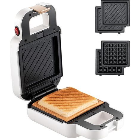 Mini appareil à sandwichs, appareil à petit-déjeuner léger pour la maison, grille-pain à sandwichs (1/4)