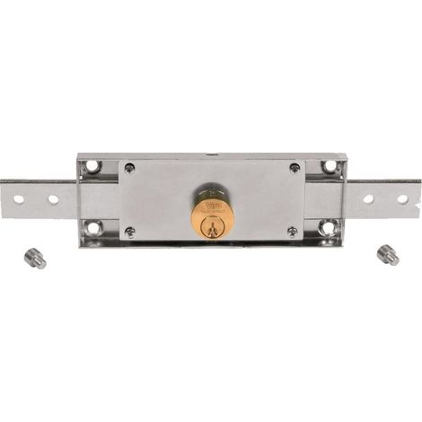 Serratura centrale per serranda saracinesca 8231 viro con cilindro d 25 mm (1/2)