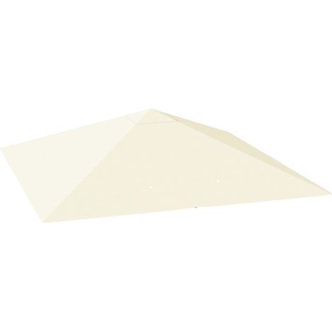 Telo di ricambio per gazebo 3x3 m in poliestere Oxford 600D, bianco crema, MODENUIT (1/3)