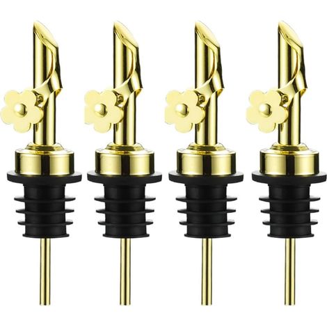 Lot de 4 becs verseurs pour huile d'olive, becs de rechange avec conception anti-fuite pour bouteille-AquaForge (1/5)