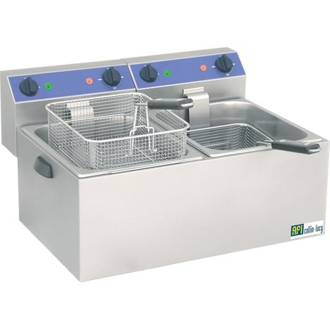 Friteuse Professionnelle de Table Electrique Série Standard 2 Cuves - 8 à 16 Litres - AFI Collin Lucy
