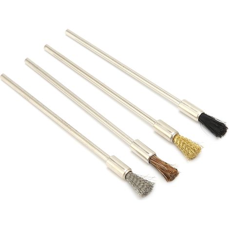 Brosse métallique inox, nettoie zones étroites, usage polyvalent (1/5)