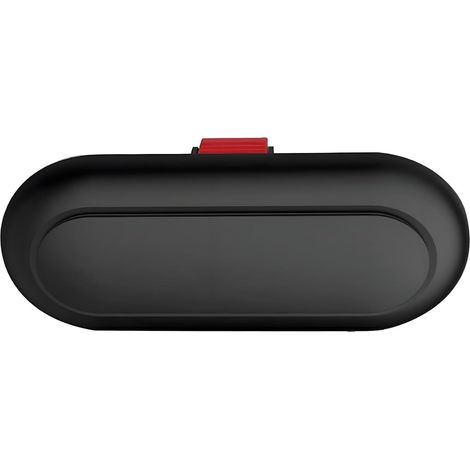 Sonnenbrillenhalter fürs Auto, ausziehbarer Sonnenblendenhalter, multifunktionale Aufbewahrungsbox für die Sonnenblende im Autoinnenraum, zerstörungsfreie Montage (schwarz).