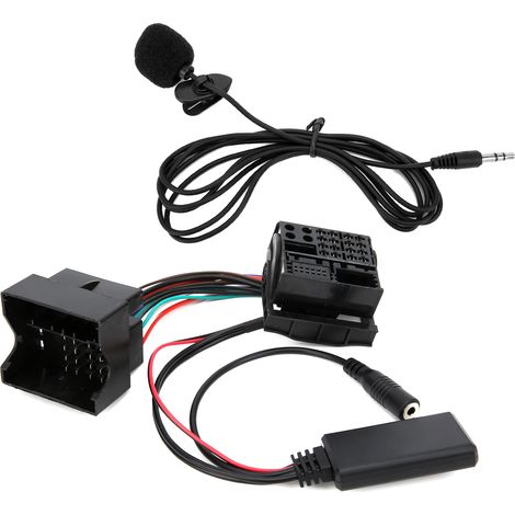 Adaptateur microphone, câble audio auxiliaire, Bluetooth 5.0, Plug and Play, remplacement pour BMW Série 5 E60 E61 (2002-2014) (1/5)