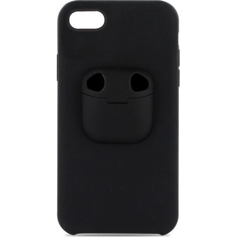 Coque semi-rigide Ultimate soft touch 2-en-1 pour iPhone 7/8/SE 2020 - noire (1/4)