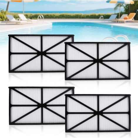 Filtre Robot Piscine Compatible RCX70101 Lot 4 Cartouche Filtrante Rechange Hayward Tiger Shark AquaVac SharkVac Filtre Nettoyeur (1/5)