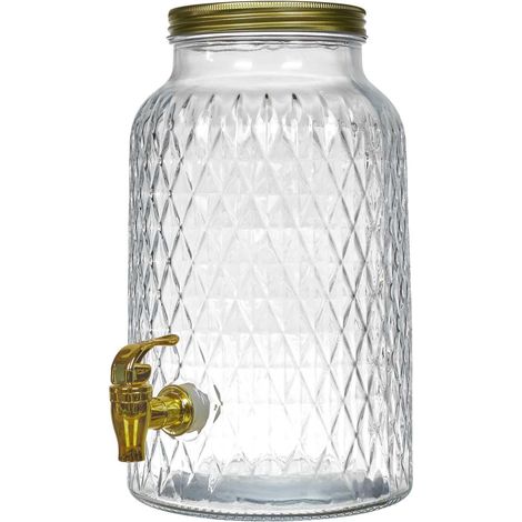 LA Fabbrica della CASA Deco Fontana per Bevande dal Design Diamante da 6 Litri (1/4)