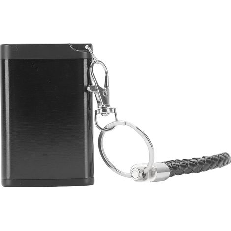 Boîte de rangement étanche en aluminium noir robuste et portable pour voyage camping (1/4)