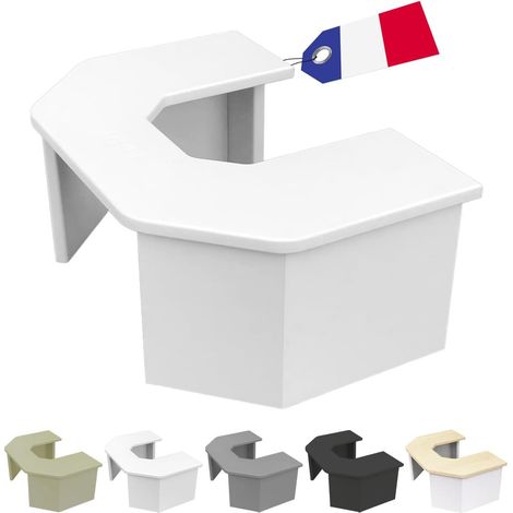 Ti’Pi - Réhausseur physiologique pour WC - Format Compact - Ultra résistant - Fabriqué en France (Blanc) (1/5)