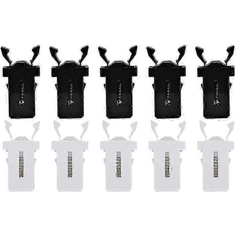 Lot de 10 pièces de rechange pour verrous de poubelle universels, comprenant des verrous de couvercle à bouton-poussoir, des verrous de couvercle tactiles, des clips de réparation et des verrous de co (1/5)