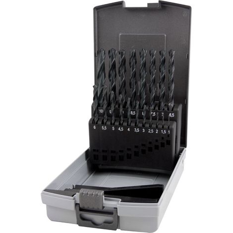 Jeux de forets DIN 338 type N HSS G taillés meulés en cassette ABS (1/2)