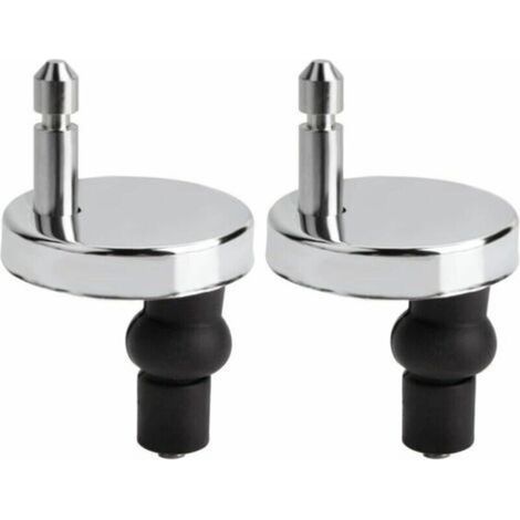 Lot de fixation abattant Macaron wc universels pour abattant de WC-Compatible avec la plupart des sièges de WC standards avec système d'abaissement automatique-Facile à installer