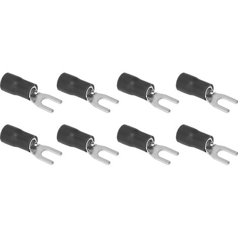 300 cosses à fourche isolées, connecteurs de câbles en cuivre et PVC de type U pour éclairage de transport SV2-4 (1/5)