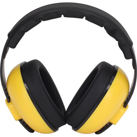 Casque antibruit jaune, protection auditive confortable, réduction du bruit NRR 31 dB (1/5)