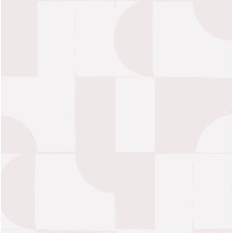 Carta da parati preincollata con motivi geometrici manuel 53x1000 cm beige - Atmosphera créateur d'intérieur (1/2)