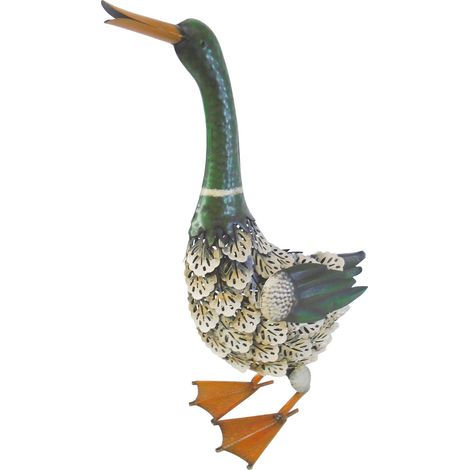 Dekoration MagicHome Mecco, Ente, Blech, 35x16,5x47 cm