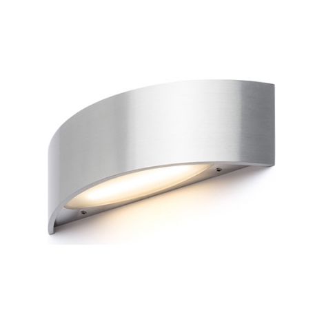 Faretto NAXOS da parete metallo pettinato 230V LED 6W 3000K