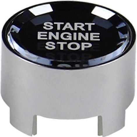 Bouton de démarrage/arrêt moteur à une touche, pièce de rechange automobile, modification de véhicule, argent neuf (1/5)