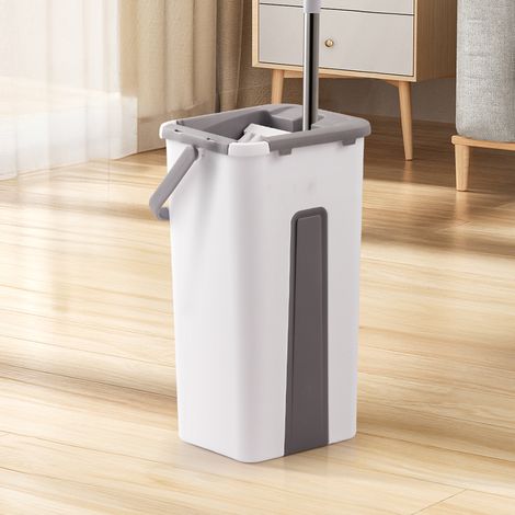 Hands-free Household Wet and Dry Flat Mop Bucket Set (1/5)