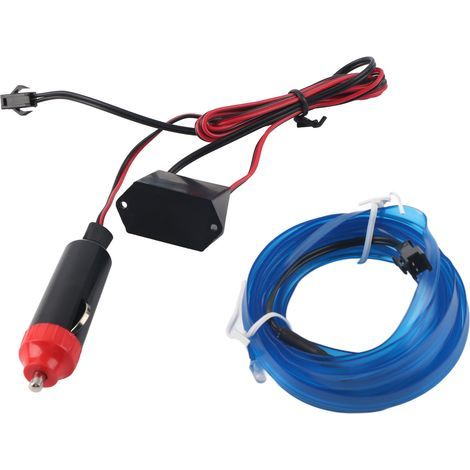 Dekorativer Lichtstreifen für Autos, Innenbeleuchtung, EL-LED, kaltweißes Licht, Umbau, blaue Teile (1/5)