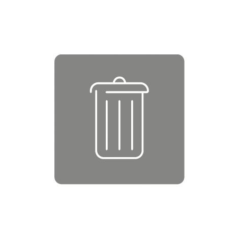 Picto magnétique Collec 45x45 mm - autres déchets - gris clair - RAL 9022