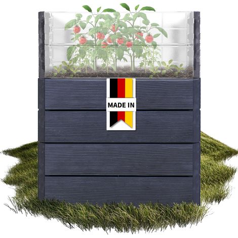 Garantia Ergo Quadro Turbo Hochbeet M 75 + Wachstumsmodul Farbe wood, 80x60 cm (1/5)