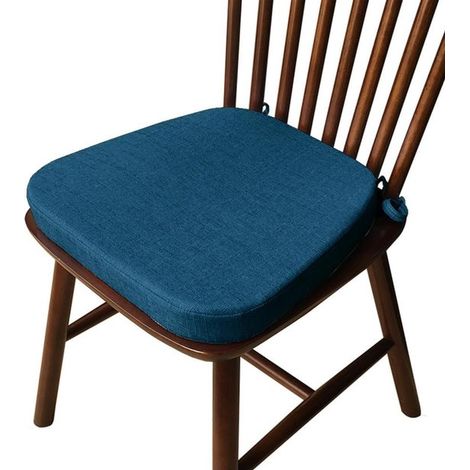 Coussin d'assise - Mousse à mémoire de forme - Forme en U avec sangles - 1 pièce - Gris pour chaise de cuisine