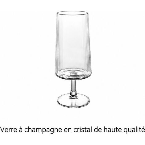 Verre à pied haut cannelé à rayures 380 ml pour café eau et vin 380ml 2,2 kg – Livraison gratuite