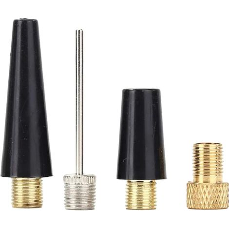 4 Stück Ballpumpe Nadelset Nadelfüller Kit Nadeldüse Adapter Ventil Adapter Kit Ball Inflation Pumpe Nadel Fahrrad Reifen Inflating Kit (1/5)