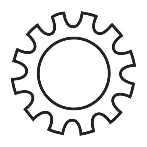 100 Rondelles dentées DIN 6797 3.2MM Toolcraft C93522 (1/2)
