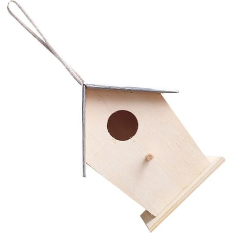 Holz Vogelhaus Zum Hängen Für Garten Naturholz Vogelhaus Als (1/5)