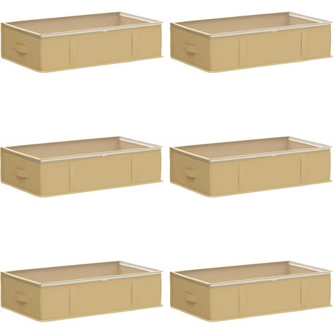 Caja de almacenamiento con ventana superior transparente 6 pcs vidaXL
