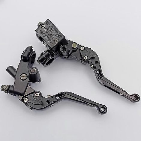 Ensemble de pompe de frein supérieure modifié pour moto Lifan KPR150 en acier argenté (entièrement noir) (1/5)