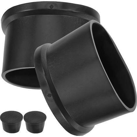 Patins antidérapants pour meubles, lot de 4, roulettes rondes en caoutchouc de 50 mm pour chaises (1/5)