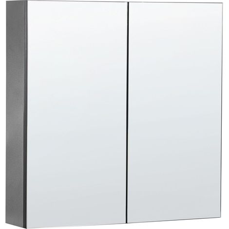 Bad-Spiegelschrank NAVARRA 60 cm 60 cm Schwarz