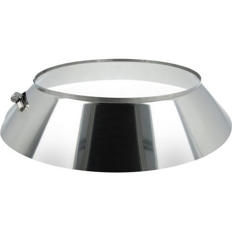 Collerette de solin avec bord inox diamètre 180 mm