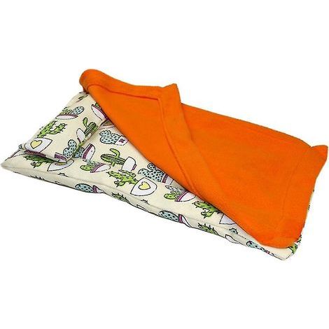 Schlafsack mit tropischem Kaktusmuster in Reptilienform, mit abnehmbarem Bezug und Kissen (1/4)
