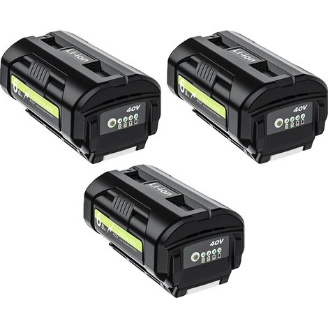 Batterie de remplacement, capacité de 6000mAh, sortie 40V, compatible avec Ryobi (1/2)