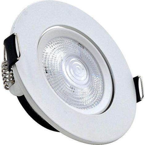 lot De 1 Spots Led Extra Plat Ronds 5 Watt (5w) / 450 Lumens, Blanc Exclusive Spot Led Encastrable Lampe Plafond Orientable 50 Led Spot Blanc Ne (1/5)