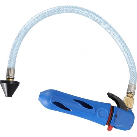 Pistolet déboucheur fileté à cartouche CO2 performant polyvalent nettoyant avec flexible pour ligne de condensat climatisation bleu (1/5)